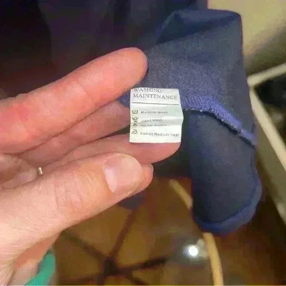 Women’s Yidarton Dress Size S Navy Blue Tie Front Cutout - Picture 7 of 10